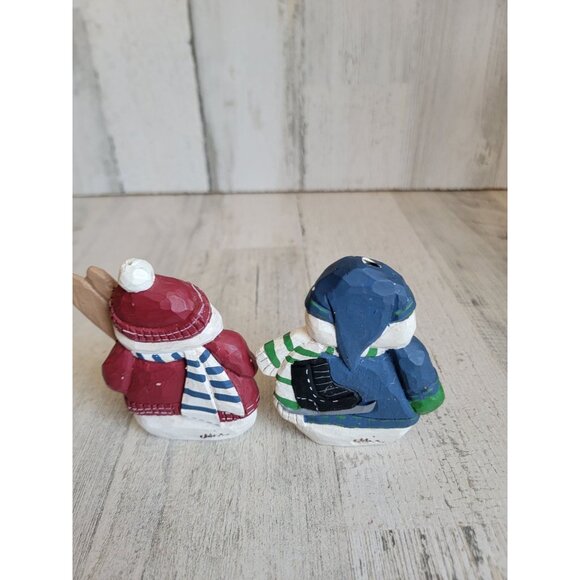 Eddie Walker AS IS Snowman ice ski skating figure xmas set - Picture 5 of 8